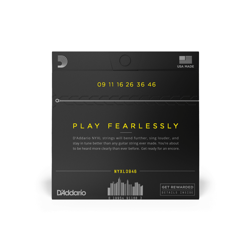 D'Addario NYXL0946 Nickel Wound Electric Guitar Strings - Super Light Top / Regular Bottom 9-46