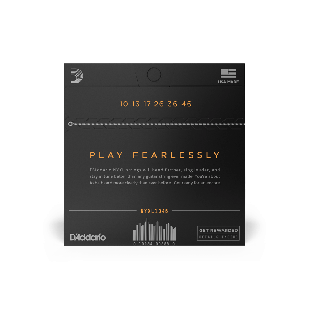 D'Addario NYXL1046 Nickel Wound Electric Guitar Strings - Regular Light 10-46