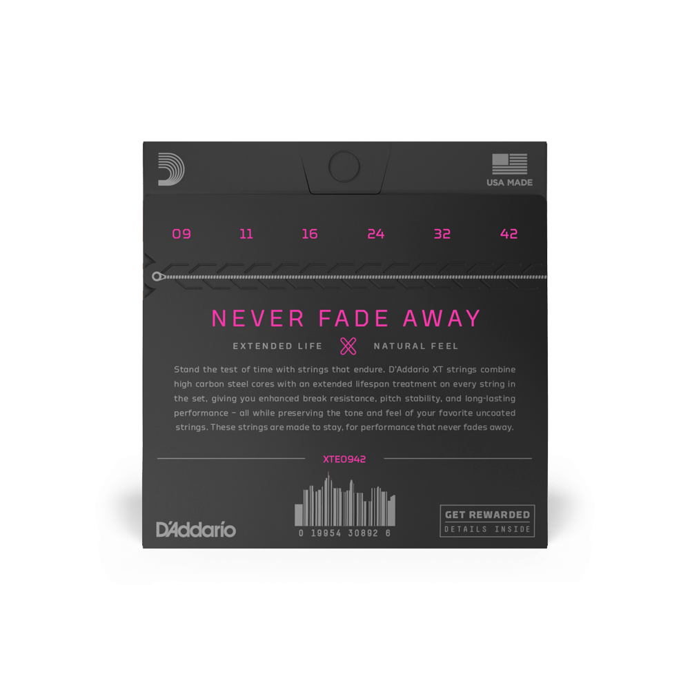 D'Addario XTE0942 Nickel Plated Steel Electric Guitar Strings - Super Light 09-42