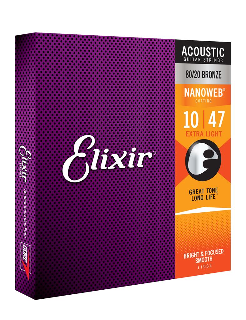 Elixir Nano 80/20 Acoustic Extra Light 10-47