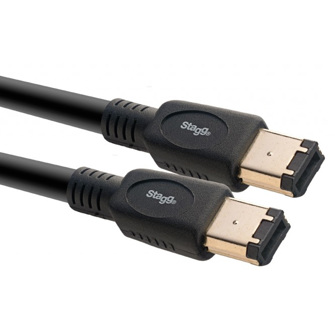 Stagg NCC1,5FW6 1.5m/5ft 6Pin-400 Firewire Cable