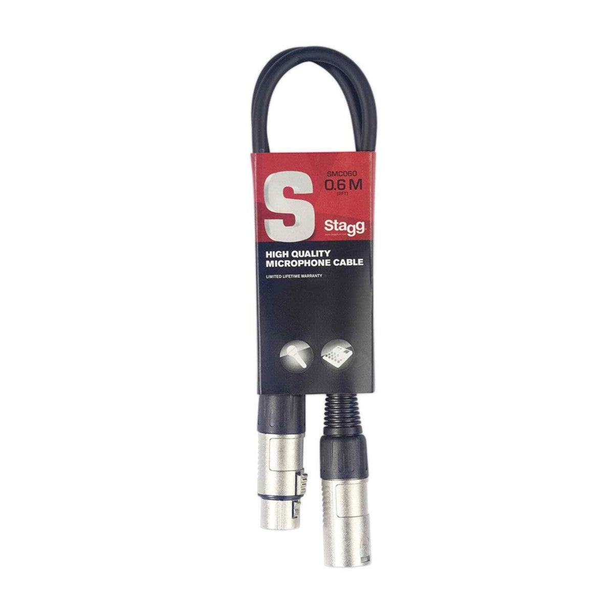 Stagg SMC060 60cm / 2ft XLR Microphone Cable