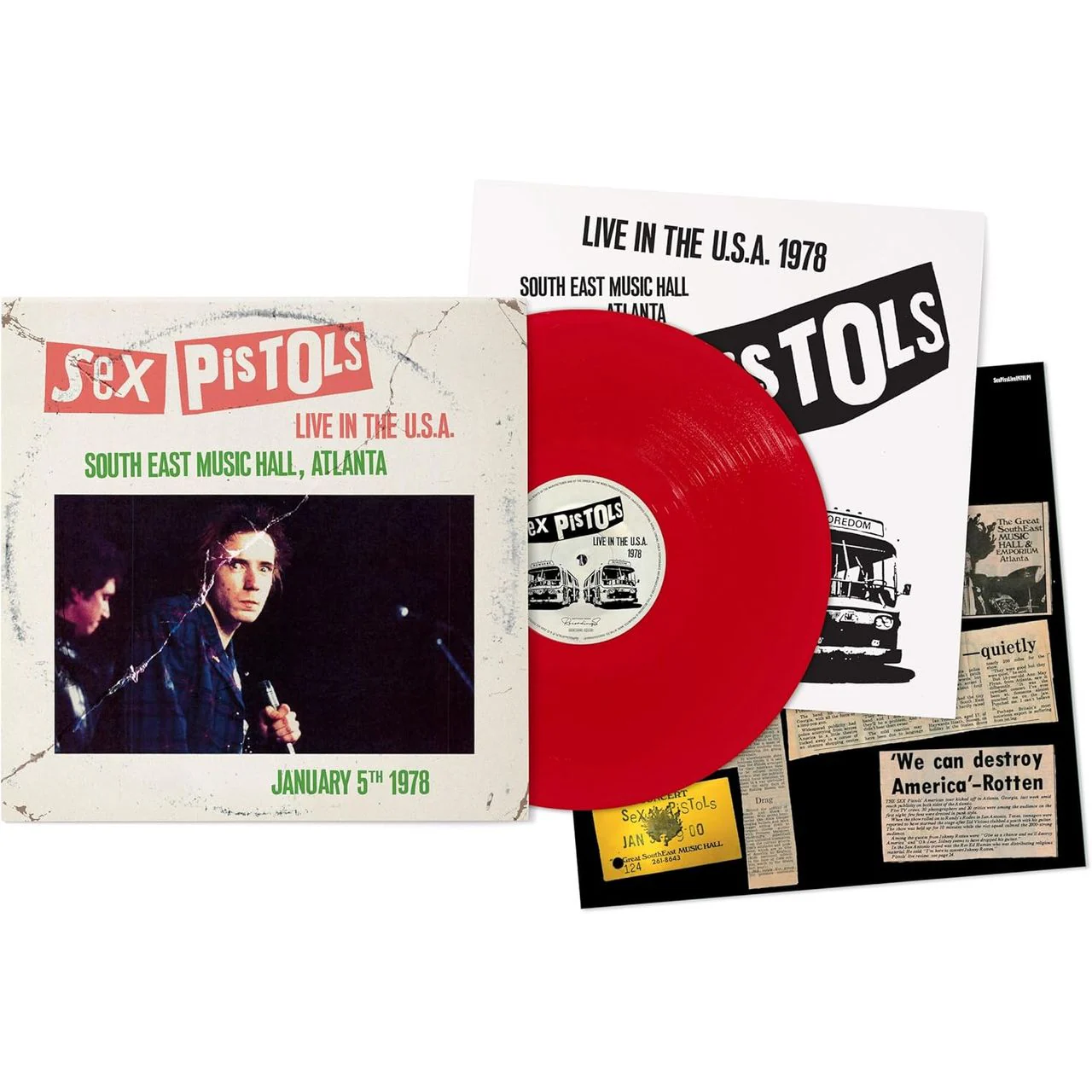 Sex Pistols - Live In The U.S.A 1978 - Atlanta (Limited Edition Red) Vinyl