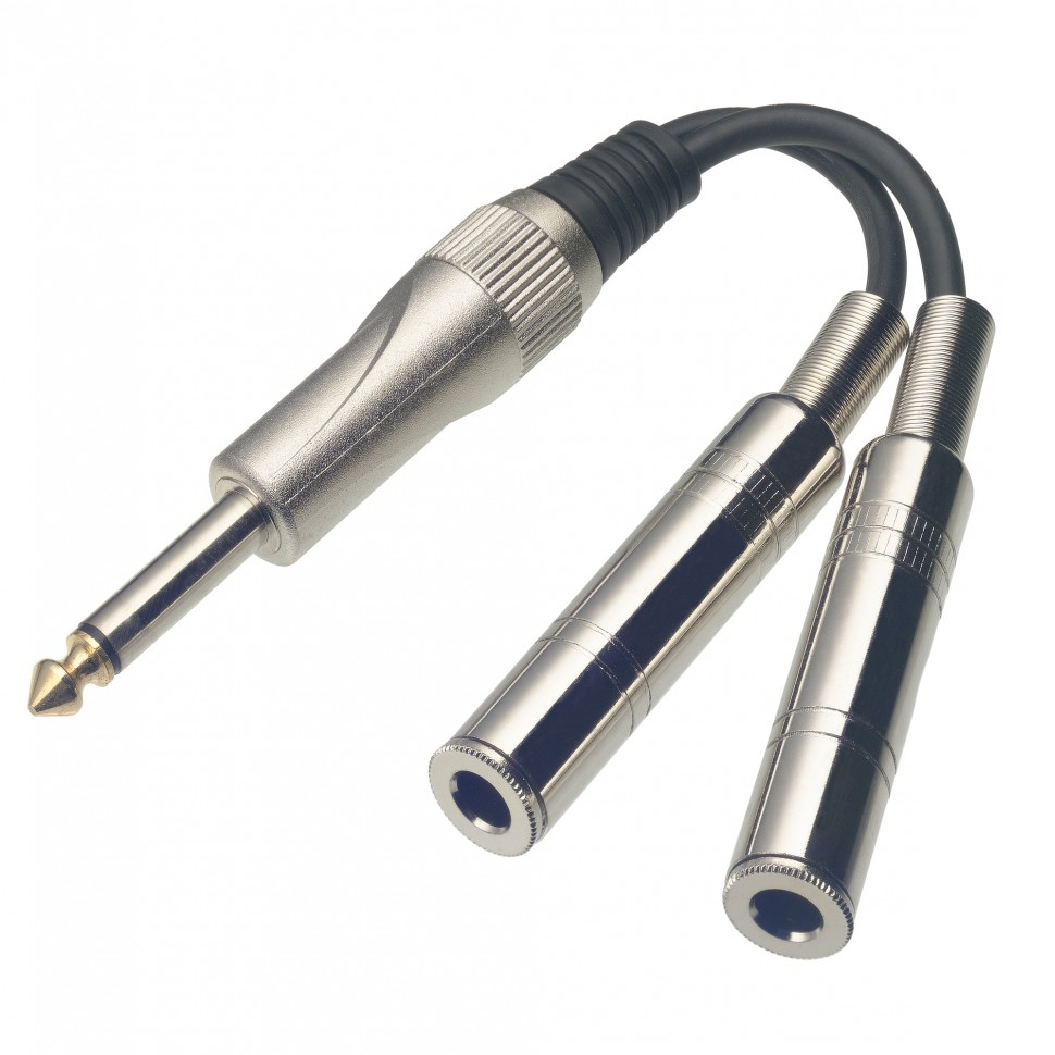 Stagg YC-0,1/1P2PFH Mono Jack to 2x Female Mono Jack Adapter