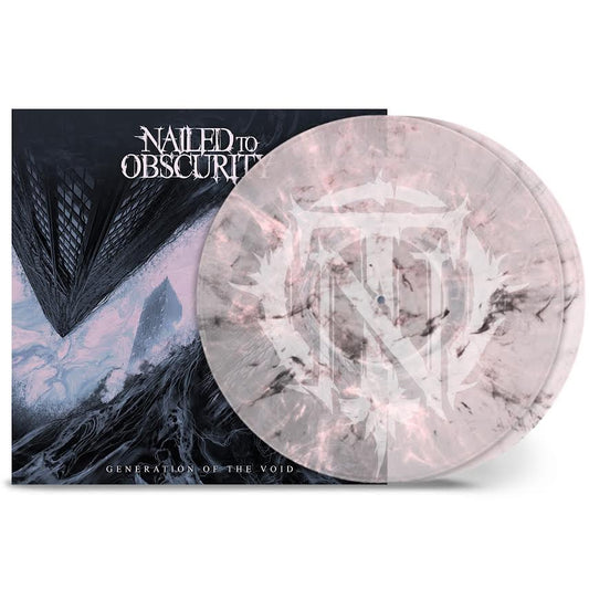 Nailed to Obscurity - Generation Of The Void (Clear Light Rose / Black Marbled) Vinyl