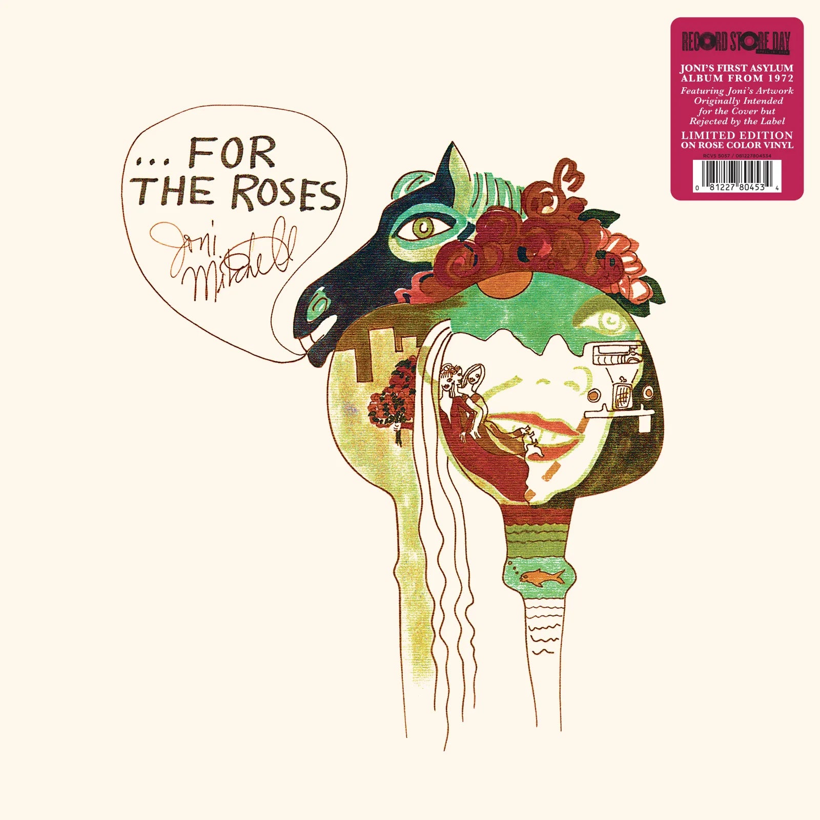 Joni Mitchell - For The Roses (Rose) Vinyl RSD26
