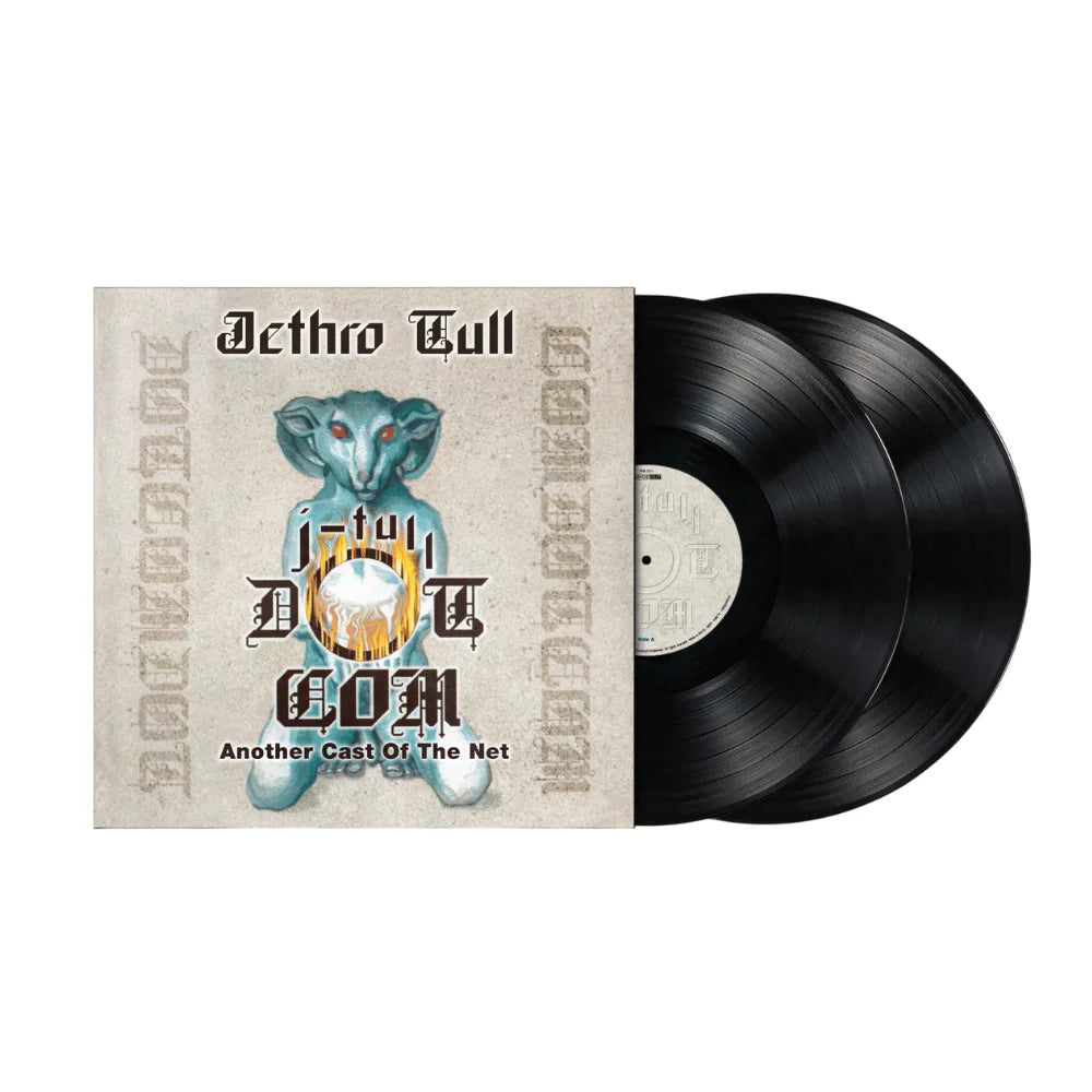 Jethro Tull - J-Tull Dot Com: Another Cast Of The Net Vinyl Vinyl records with a cover featuring a blue creature and text on a white background