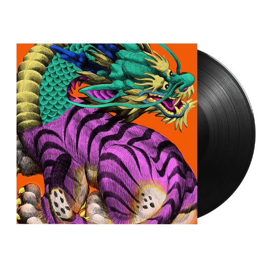Trivium - Struck Dead Vinyl record with a colourful dragon and tiger design on the cover