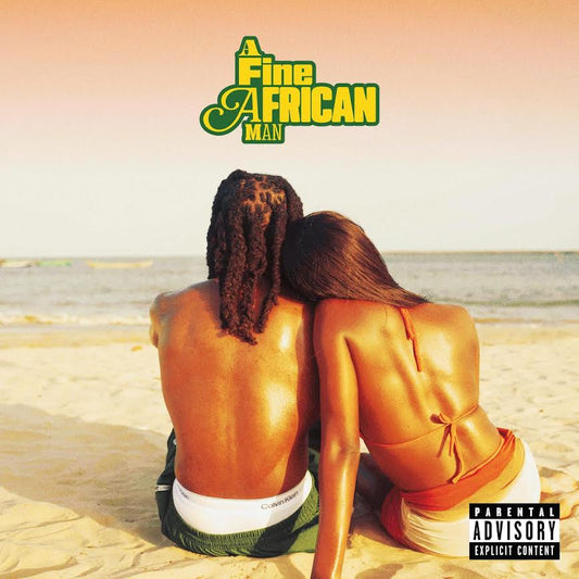 Knucks - A Fine African Man Album cover with two people sitting on a beach, featuring 'A Fine African Man' text.