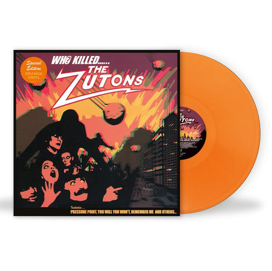 The Zutons Vinyl record with orange disc and colorful cover featuring 'The Zutons' on a white background