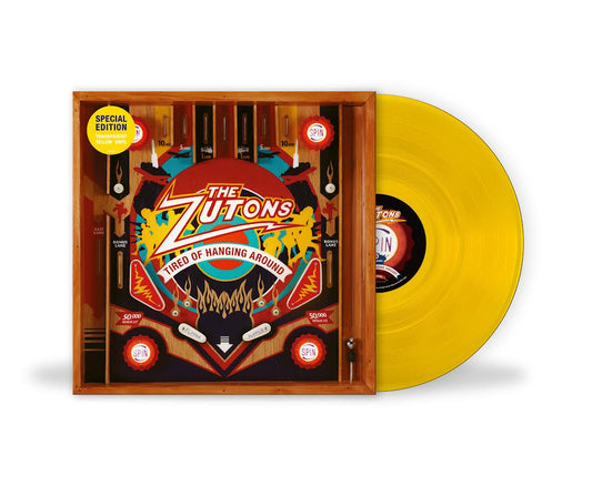 The Zutons Vinyl record with colorful cover and yellow disc on a white background