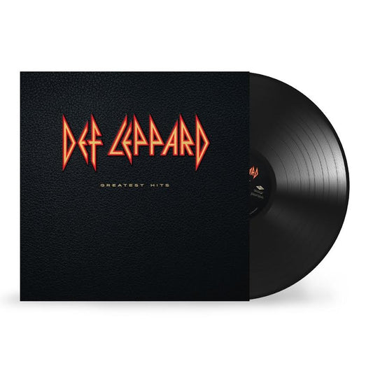 Def Leppard - Greatest Hits Def Leppard vinyl record with red logo on black background