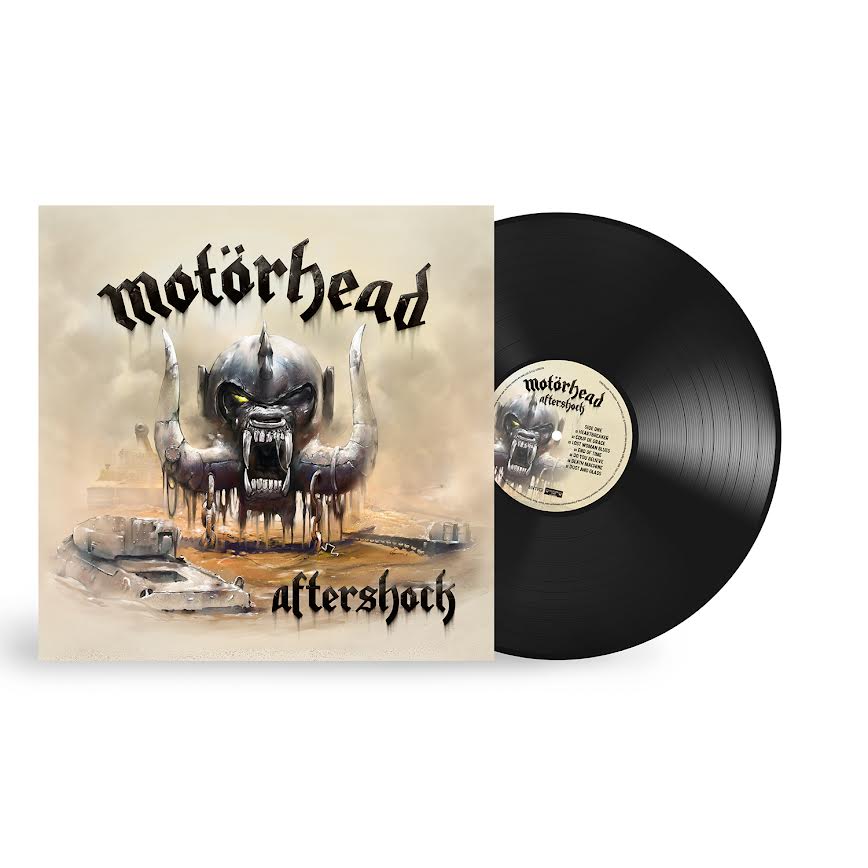 Motorhead - Aftershock Vinyl Motörhead 'Aftershock' vinyl album with cover on a white background