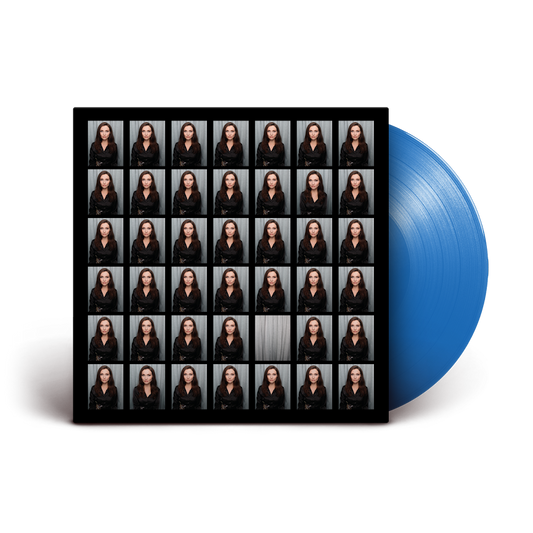 Sophie Ellis-Bextor - Perimenopop Blue vinyl record with a black cover featuring multiple images of sophie