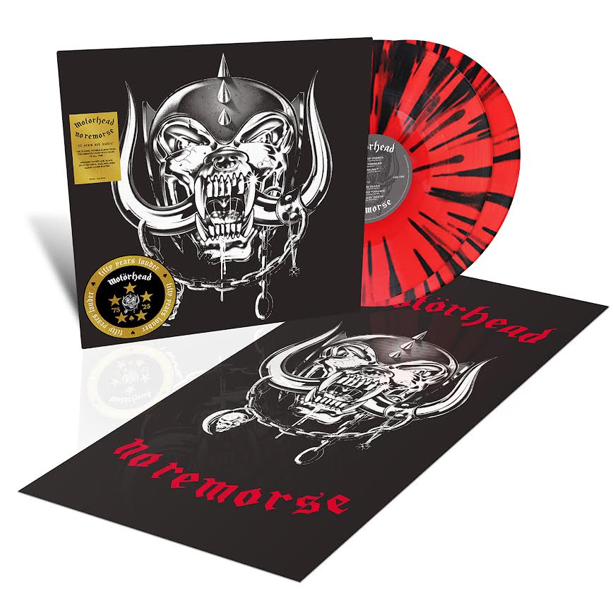 Motorhead - No Remorse (Limited Edition 50th Anniversary Edition Red & Black Splatter) Vinyl