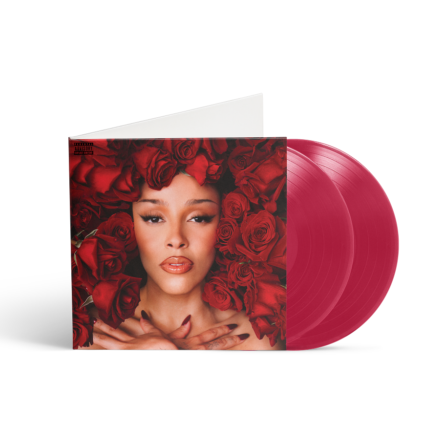 Doja Cat - Vie pink vinyl on white background