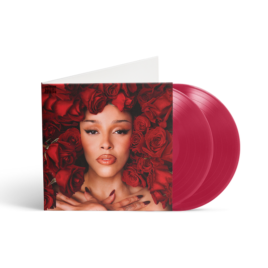 Doja Cat - Vie pink vinyl on white background