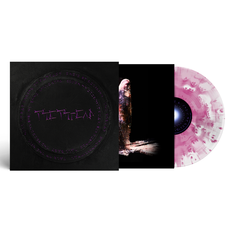 WILLOW - The Thread (Neon Magenta Clear Cloud) Vinyl Vinyl record with a pink and white design and a black cover with text.