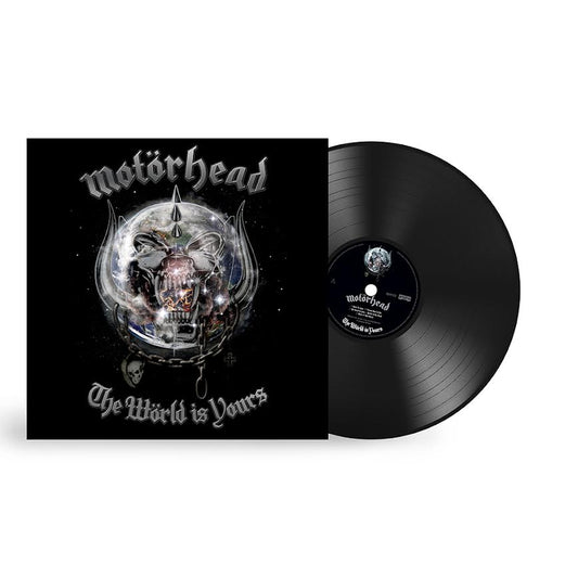 Motorhead - The World Is Yours Vinyl Vinyl record with 'Motorhead' album cover featuring a skull and text on a black background.
