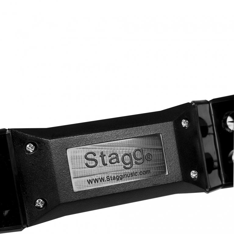 Stagg TAB-2 16 Jingle Cutaway Tambourine - Black