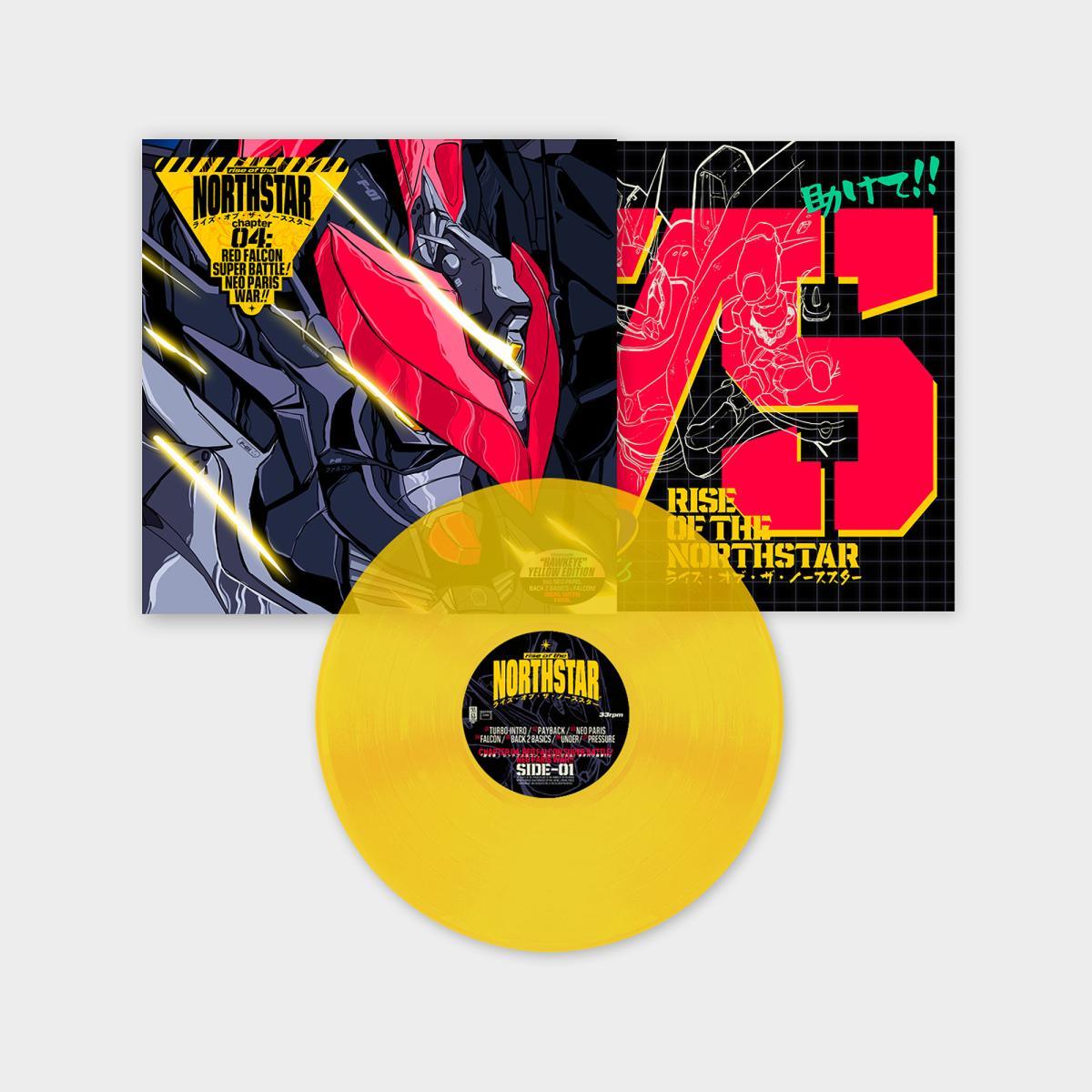 Rise Of The Northstar Vinyl record with a colourful cover featuring anime-style art and text.