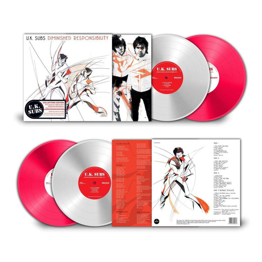 UK Subs - Diminished Responsibility (Collectors Edition White & Magenta) Vinyl