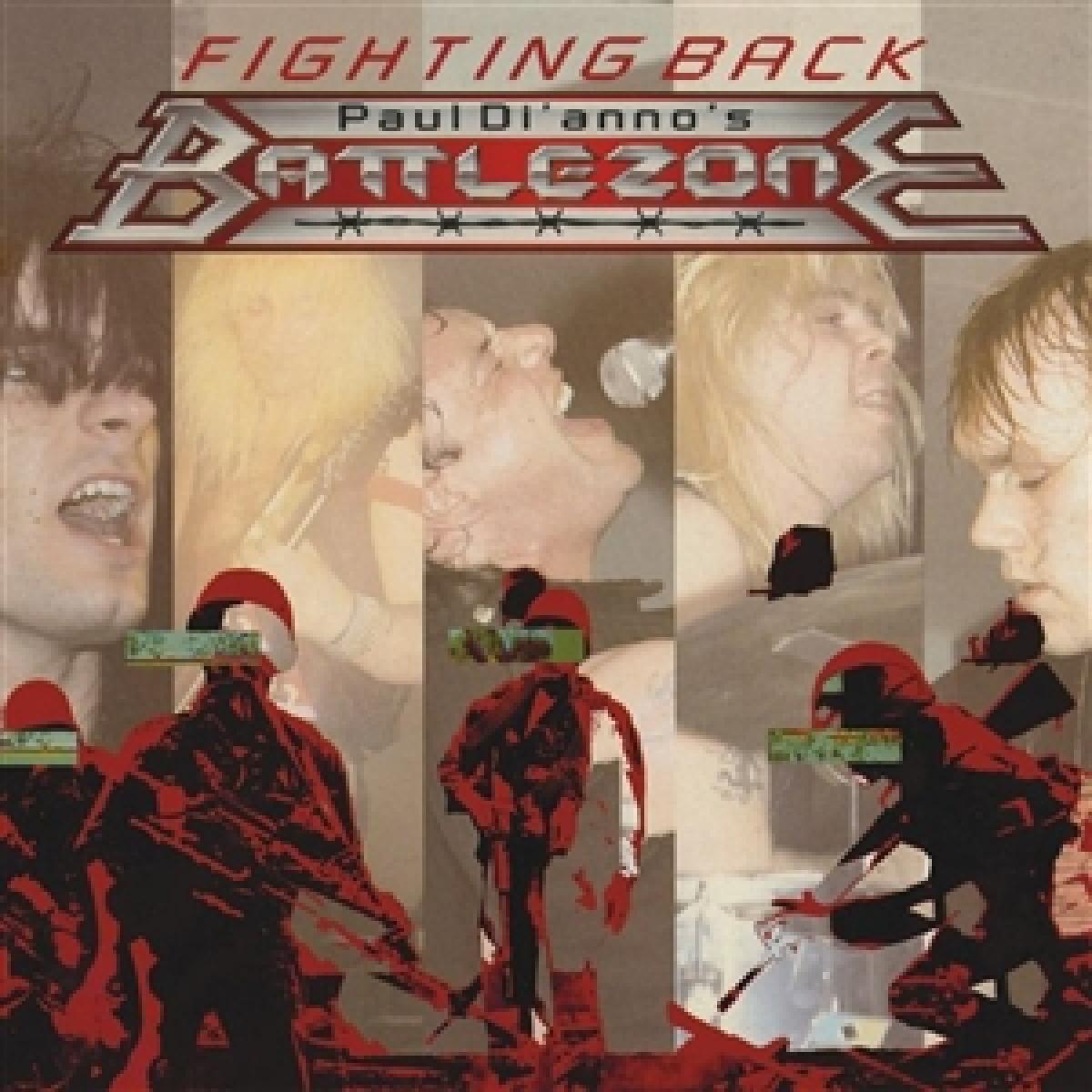 Paul Di'anno's Battlezone - Fighting Back (Red Smoke) Vinyl Cover