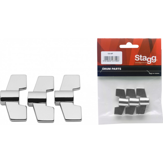 Stagg 13I-HP 8mm Zinc Wing Nuts - 3 Pack