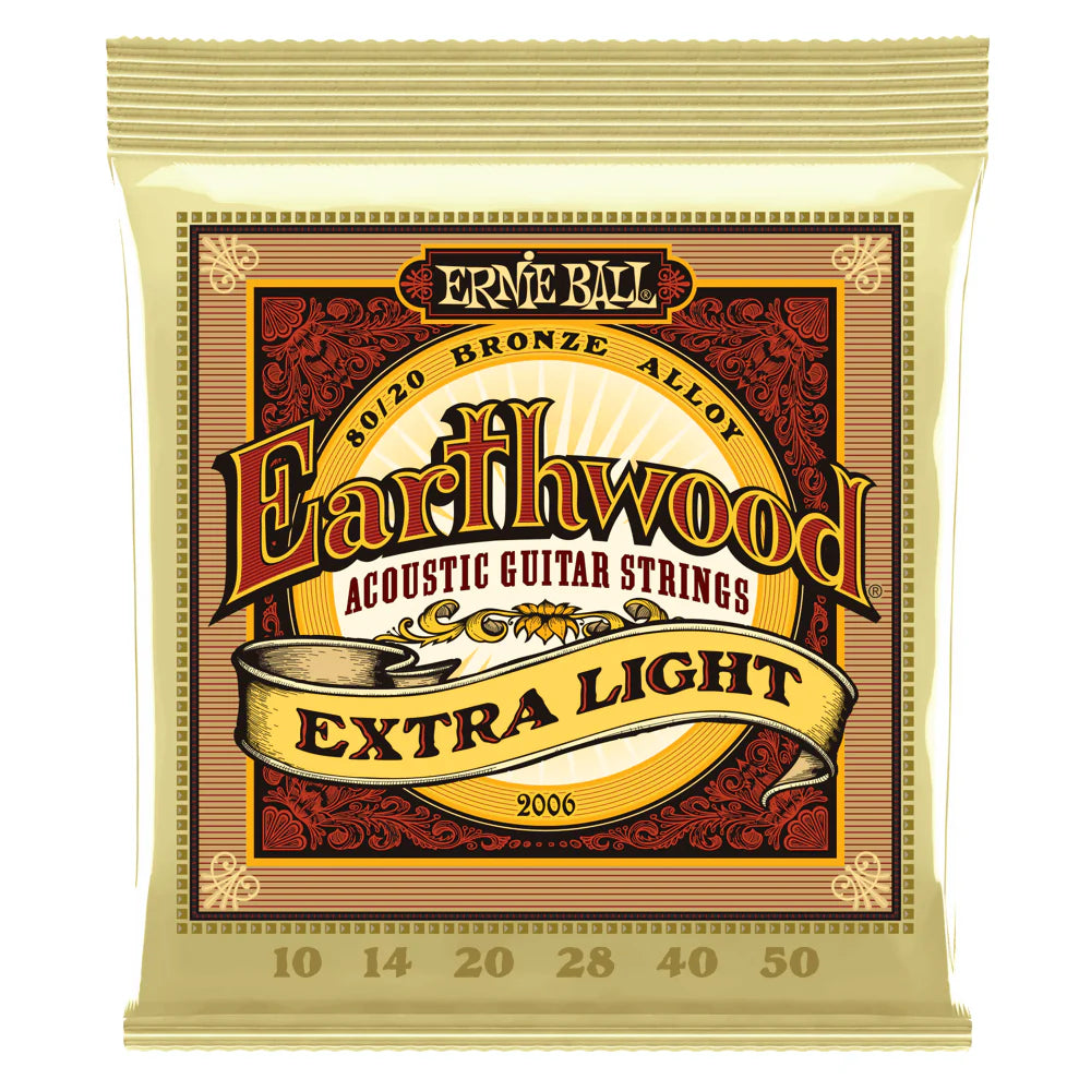 Ernie Ball Earthwood 80/20 Bronze Acoustic Extra Light 10-50