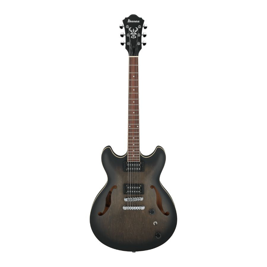 Ibanez AS53-TKF Artcore Hollow Body Electric - Trans Black Flat