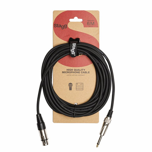 Stagg SMC6XP 6m / 20ft XLR to Jack Microphone Cable
