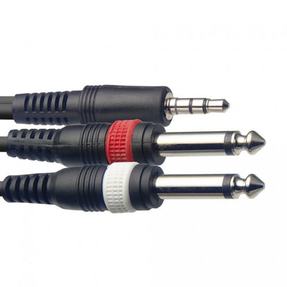 Stagg SYC3/MPSB2P E 3m / 10ft Stereo Mini Jack to 2x Jack Splitter Cable