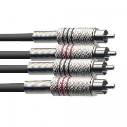 Stagg STC3C 3m / 10ft RCA to RCA Twin Cable