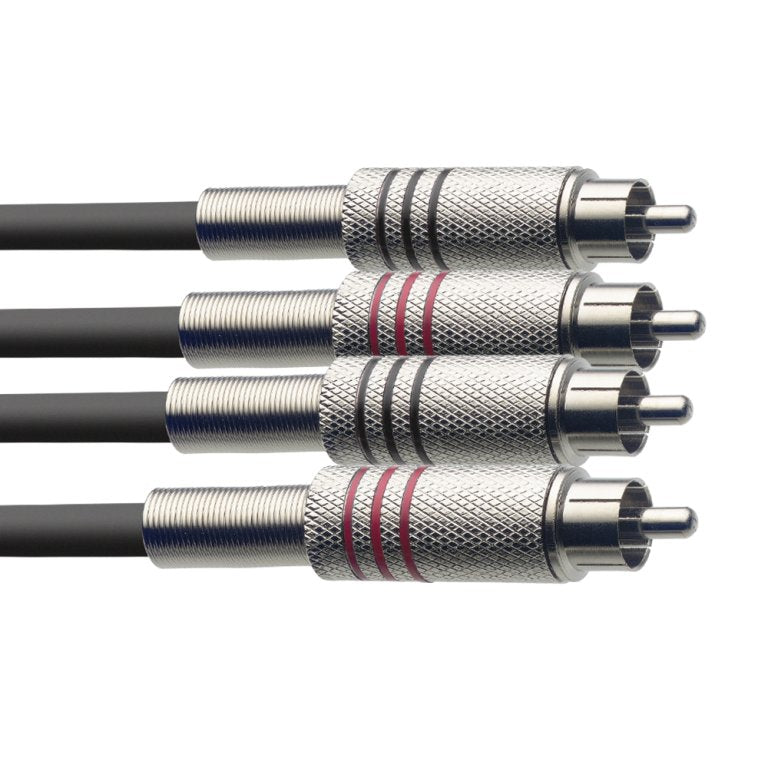 Stagg STC6C 6m / 20ft RCA to RCA Twin Cable