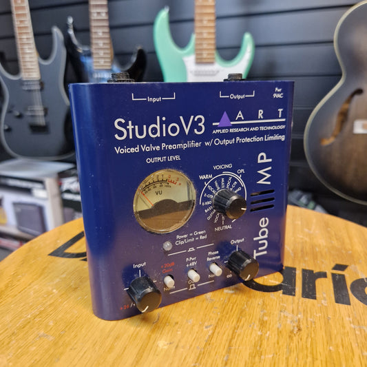 Pre-Owned ART StudioV3 Voiced Valve Preamp w/ Output Protection Limiting