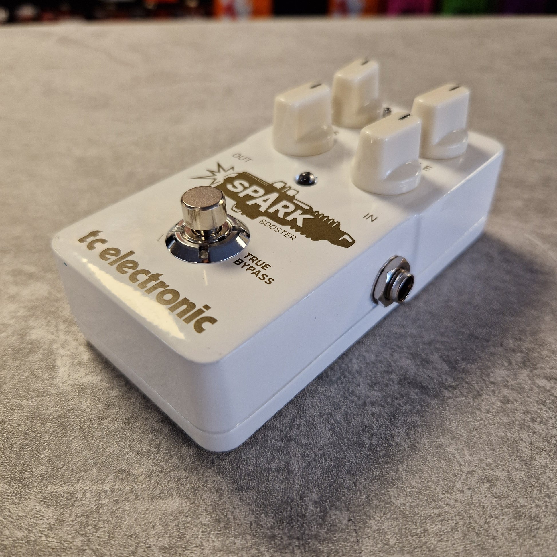 TC Electronic Spark guitar effects pedal side view