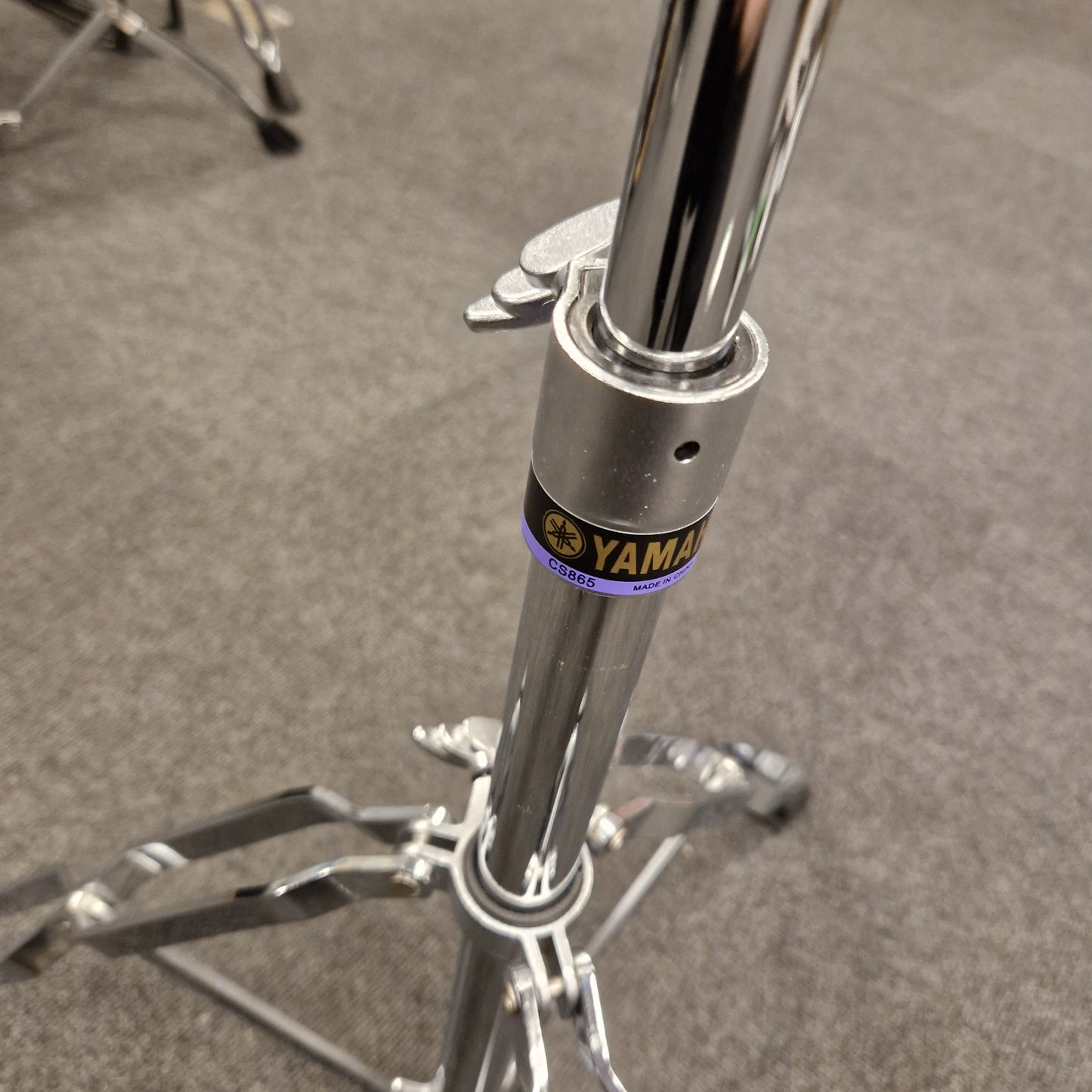 Pre-Owned Yamaha Close-up of a Yamaha motorcycle handlebar on a gray background