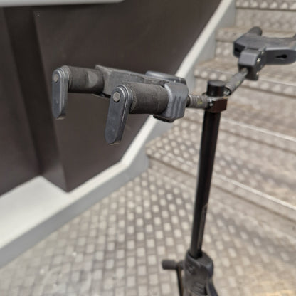 Pre-Owned Hercules Close-up of a metal clamp on a gray surface with a tiled wall background