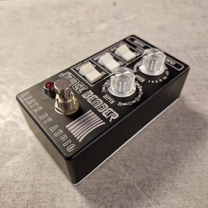 Pre-Owned Death by Audio Guitar effects pedal with 'Death by Audio' branding on a textured surface