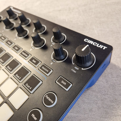Pre-Owned Novation Music production controller with 'Circuit' branding on a textured surface
