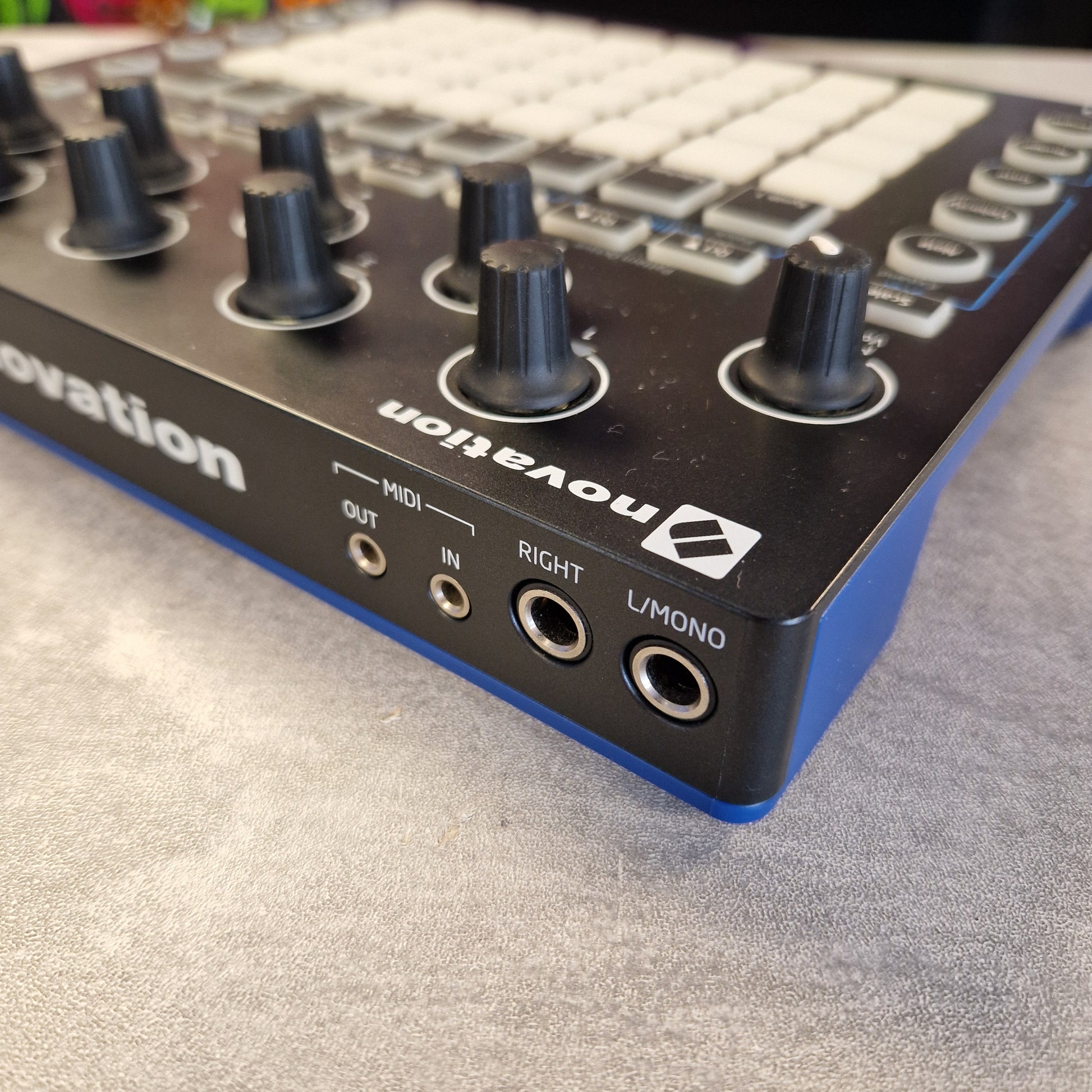 Pre-Owned Novation Close-up of a Novation music controller on a textured surface