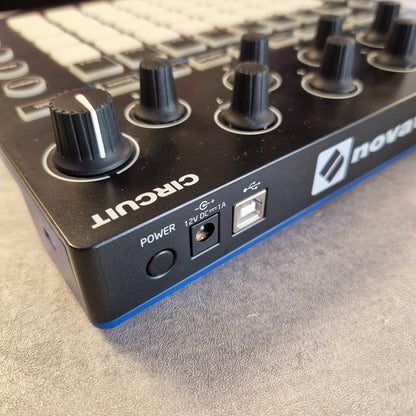 Pre-Owned Novation Close-up of a Novation Circuit music controller on a textured surface