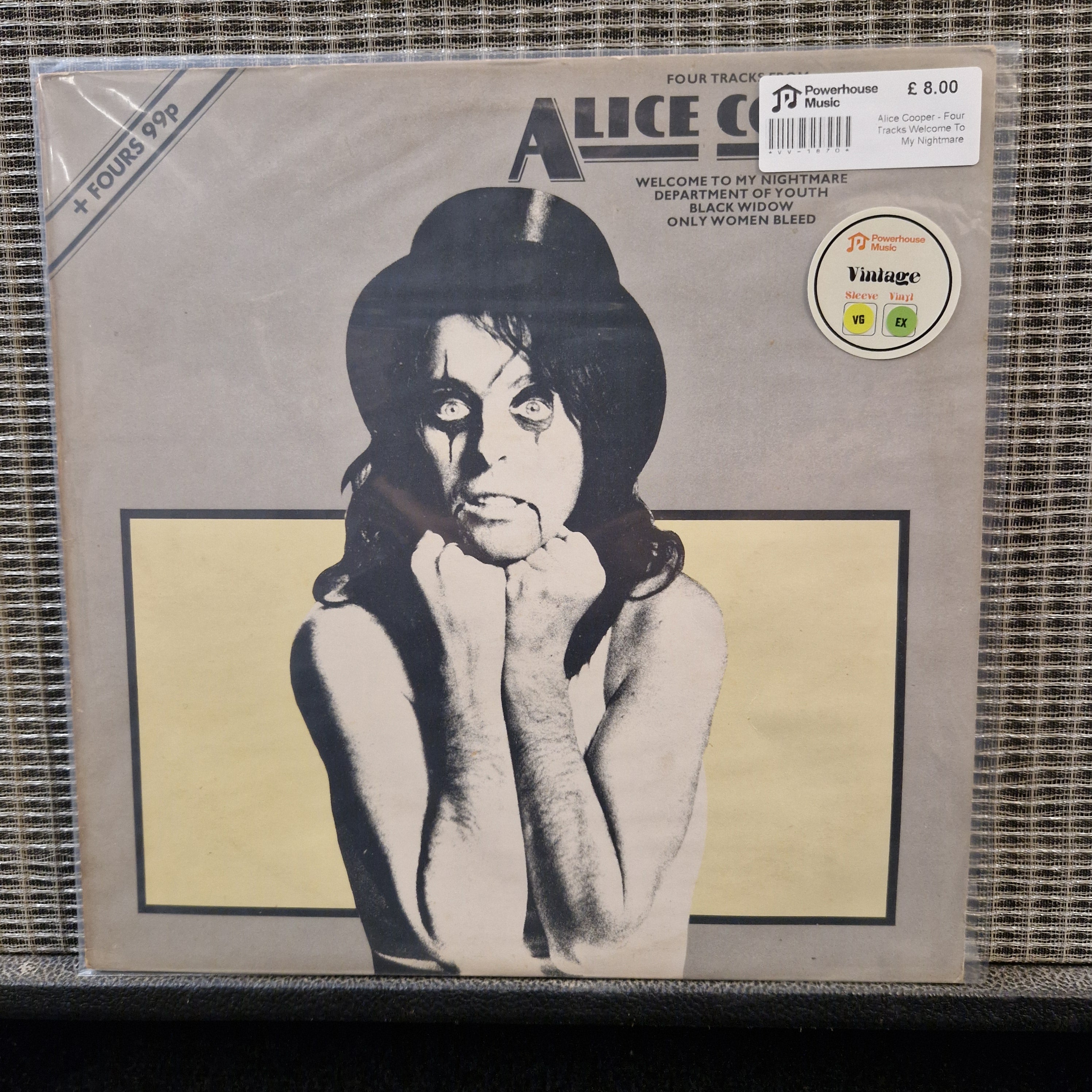 Alice Cooper - Four Tracks Welcome To My Nightmare Vintage Vinyl
