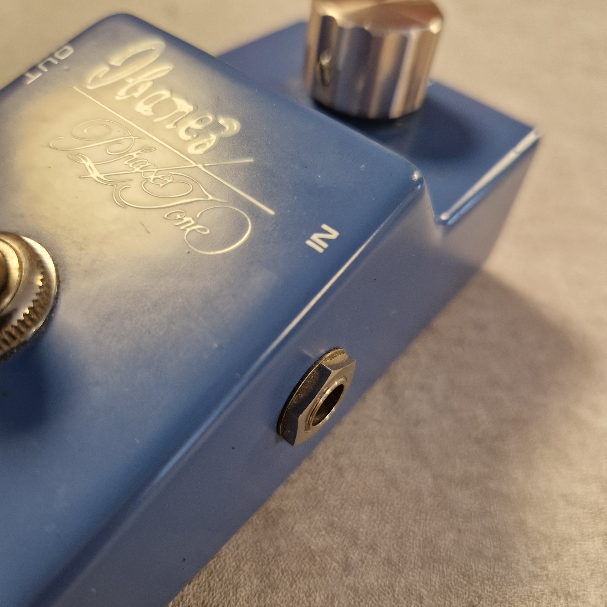 Pre-Owned Ibanez PT-999 Blue guitar effects pedal with 'Orange' branding on a neutral background