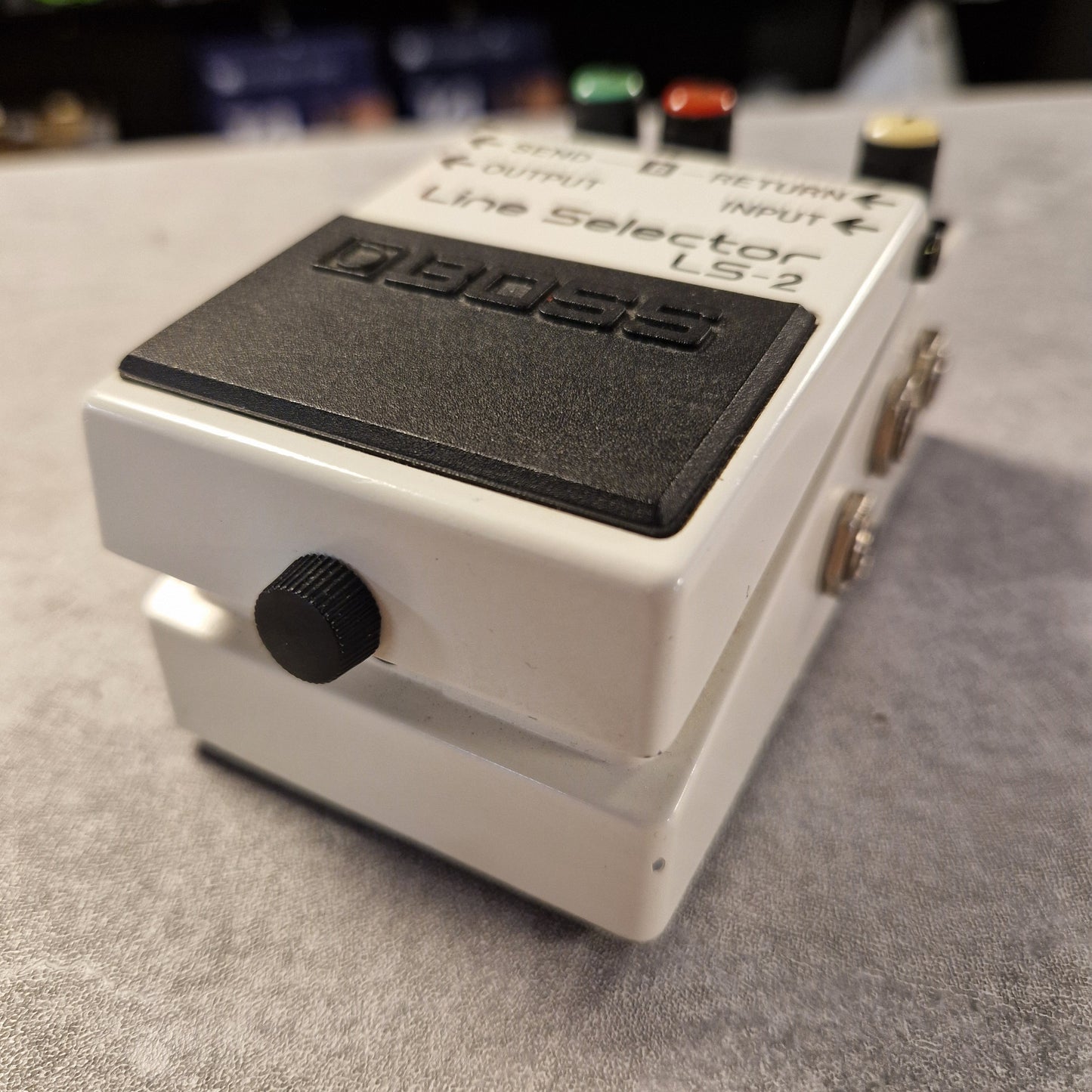 Pre-Owned Boss LS-2 Boeser line selector switch on a gray surface