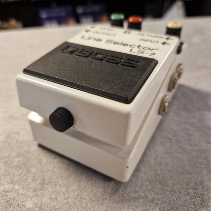Pre-Owned Boss LS-2 Boeser line selector switch on a gray surface