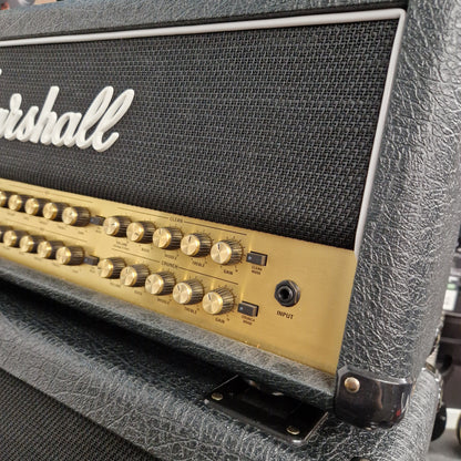 Pre-Owned Marshall JVM410H Marshall amplifier with control knobs and brand logo