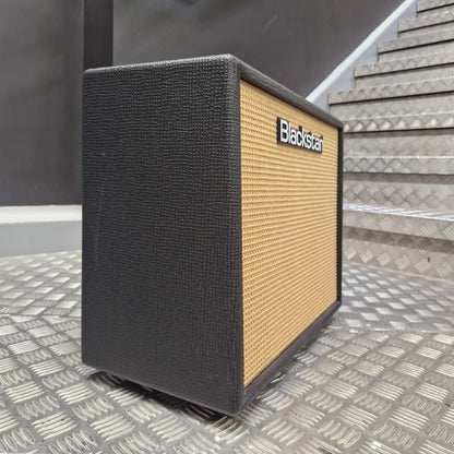 Pre-Owned Blackstar Debut 50R Black and beige speaker on a textured surface