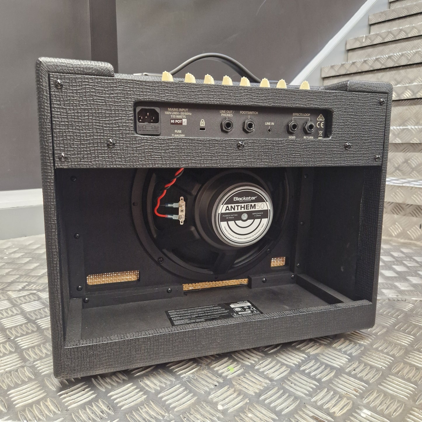 Pre-Owned Blackstar Debut 50R Speaker with 'Anthem' branding on a textured surface