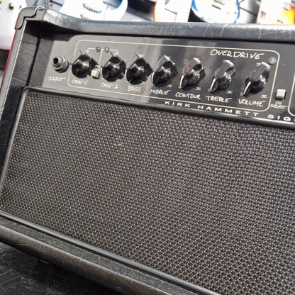 Pre-Owned Randall KH-120 Guitar amplifier with control knobs and branding on a textured surface